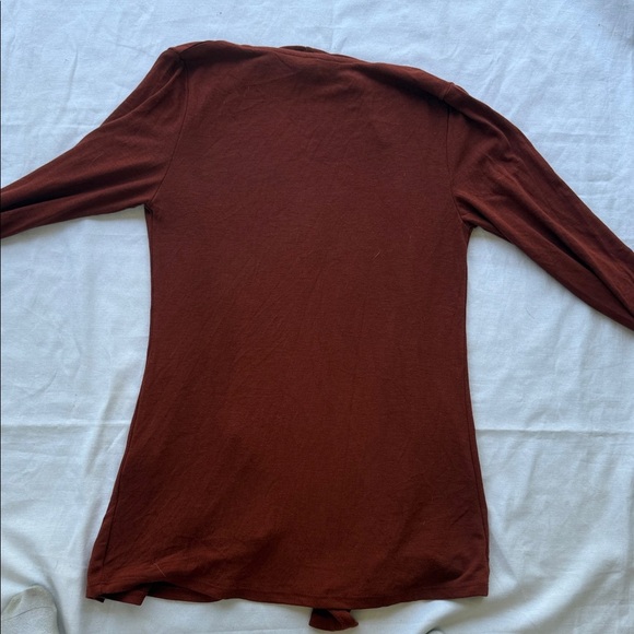 Mix by 41 Hawthorn Rust Open Front Cardigan - Picture 4 of 4